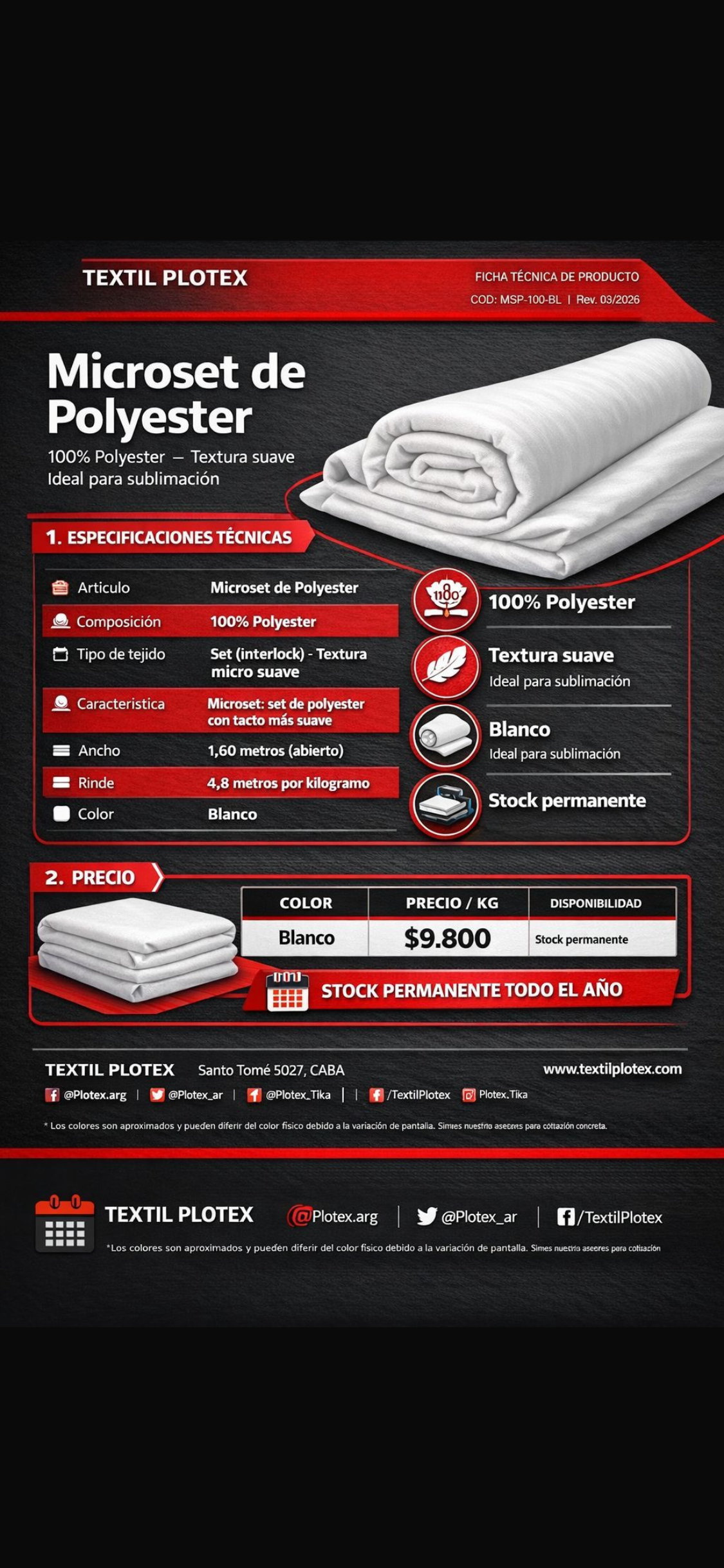 Microset de Polyester